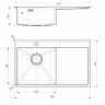 Alveus Quarto 30 BRS-90 780х480 кухонная мойка
