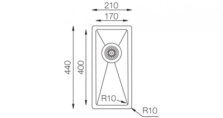 TopZero ColorX TNL 171 MATT GOLD ROSE мойка матовая медь