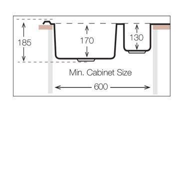 TopZero LTP950.500.15.GT8K мойка врезная