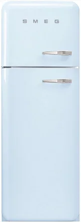 Smeg FAB30LPB5 отдельностоящий двухдверный холодильник стиль 50-х годов 60 см пастельный голубой