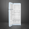 Smeg FAB30LPB5 отдельностоящий двухдверный холодильник стиль 50-х годов 60 см пастельный голубой