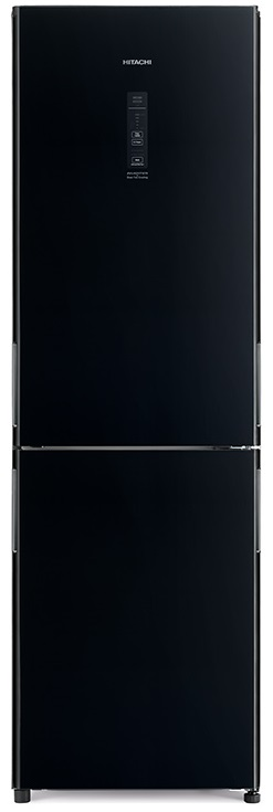 Hitachi R-BG 410 PU6X GBK холодильник отдельностоящий черное стекло
