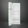 Smeg FAB30LPG5 отдельностоящий двухдверный холодильник стиль 50-х годов 60 см пастельный зеленый