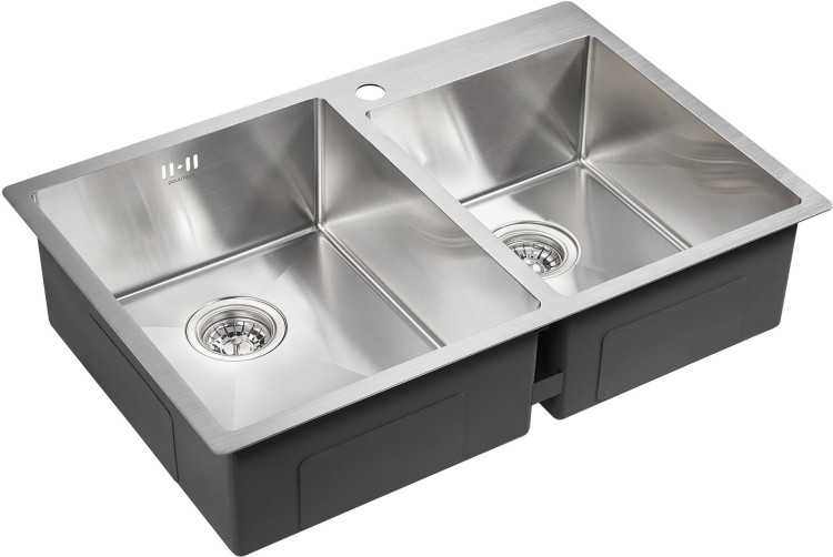 Paulmark KRONER 78/2S брашированная нерж.сталь мойка