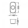 Alveus VARIANT MONARCH 110 COPPER-P 148X300X120 кухонная мойка