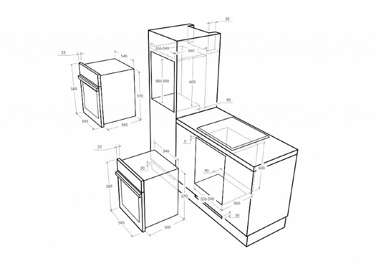 Maunfeld MEOFE.676RWAS.TM электрический духовой шкаф