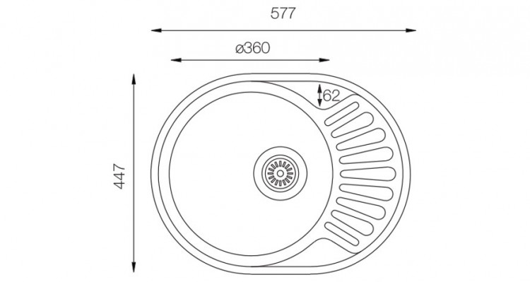 TopZero FAP577.447.GT6K мойка врезная