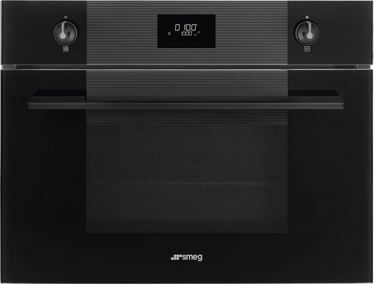 Smeg SF4101MCNO компактный духовой шкаф комбинированный с микроволновой печью 60 см высота 45 см 11