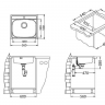 Alveus MORE 10 NAT-90 560X500 1X кухонная мойка