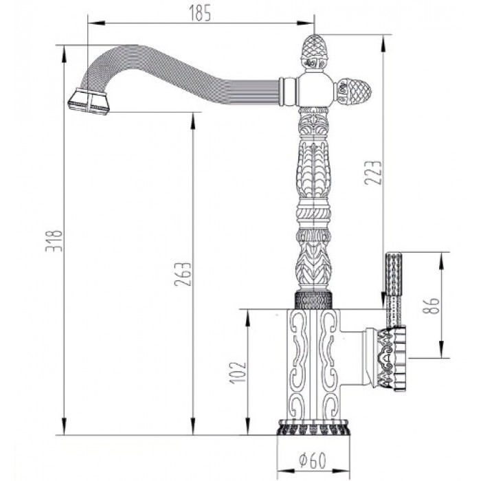 Zorg A 117K-BR смеситель
