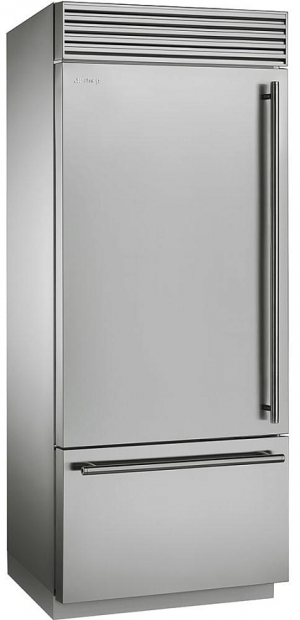 Smeg RF396LSIX холодильник с морозильником No-Frost
