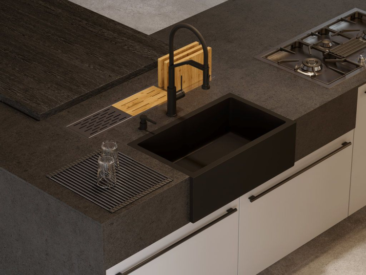 Omoikiri Mikura 76-BL Natceramic/черный мойка