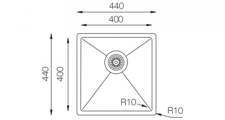 TopZero TNL400GT12K  мойка универсальный монтаж