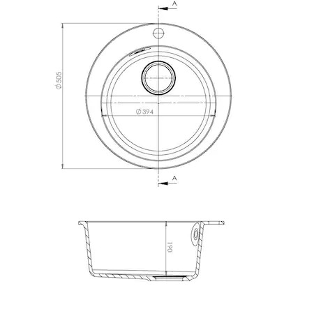 Alveus BOOGIE 10 G55 160х45 кухонная мойка