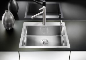 Blanco CLARON 550-IF/А нерж. сталь зеркальная полировка с клапаном-автоматом 521639 мойка