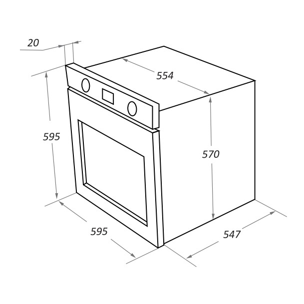 Maunfeld EOEH.7611SB электрический духовой шкаф