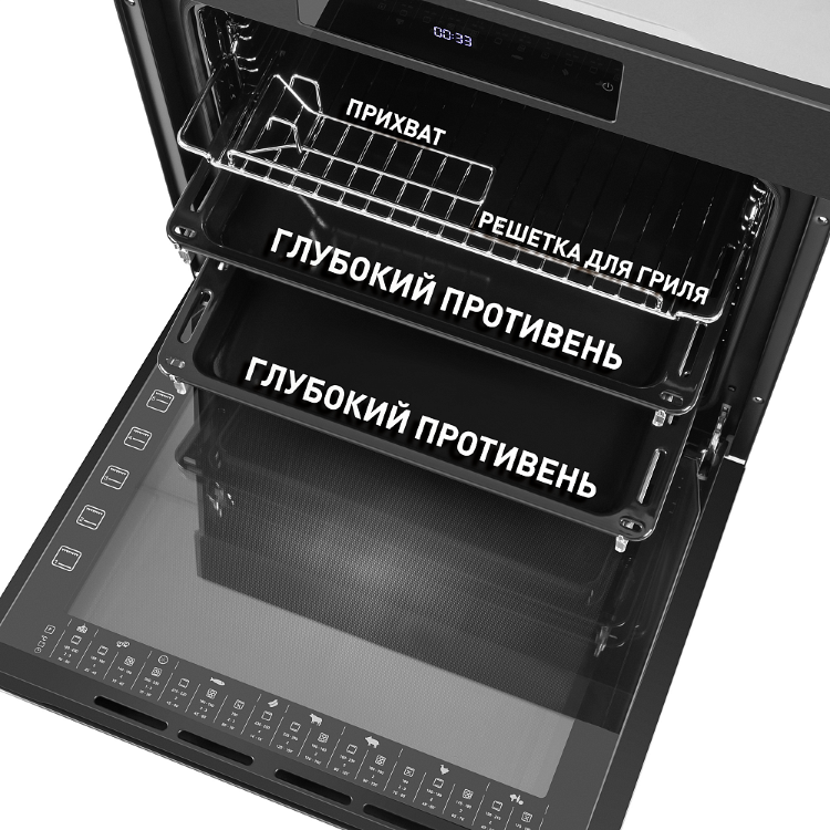 Maunfeld EOEH.7611SB электрический духовой шкаф