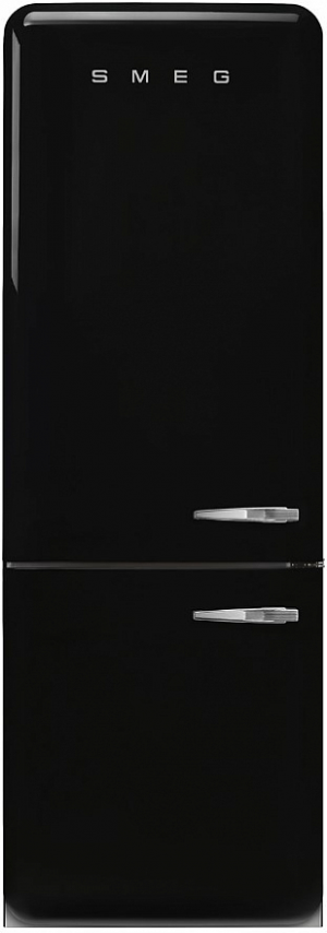 Smeg FAB38LBL5 отдельностоящий двухдверный холодильник черный