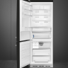 Smeg FAB38LBL5 отдельностоящий двухдверный холодильник черный