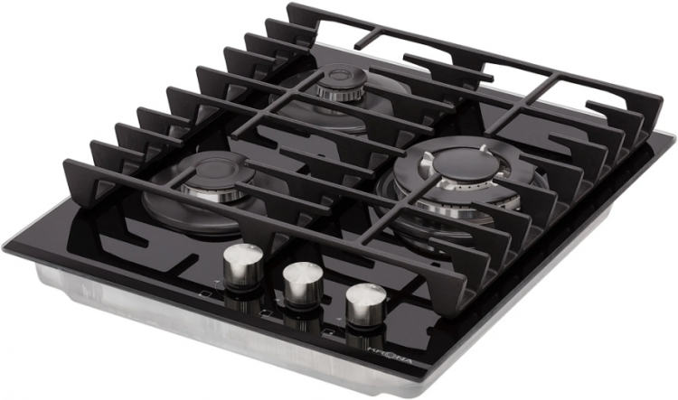 Krona steel HAGEL 45 BL W газовая варочная поверхность
