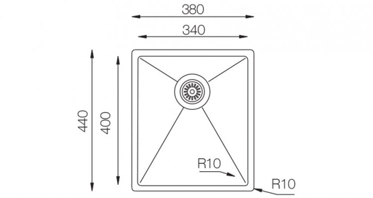 TopZero ColorX TNL 340 GOLD мойка золото