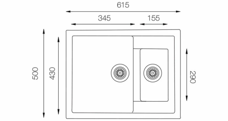 TopZero Madonna 615.500.15-40 Galaxy мойка искуственный гранит