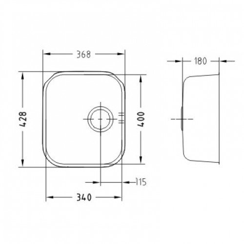 Alveus VARIANT MONARCH 40 COPPER-P 340X400X185 кухонная мойка