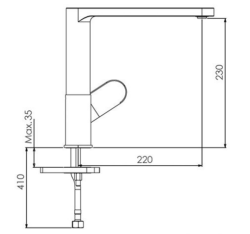 TopZero Fuoco GOLD ROSE смеситель розовое золото