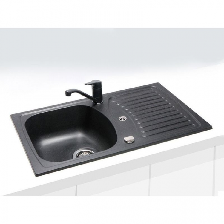 Alveus RECORD 30 GRANITAL CARBON-G91 780x480x160 1X кухонная мойка