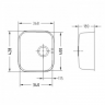 Alveus VARIANT MONARCH 40 GOLD-P 340X400X185 кухонная мойка