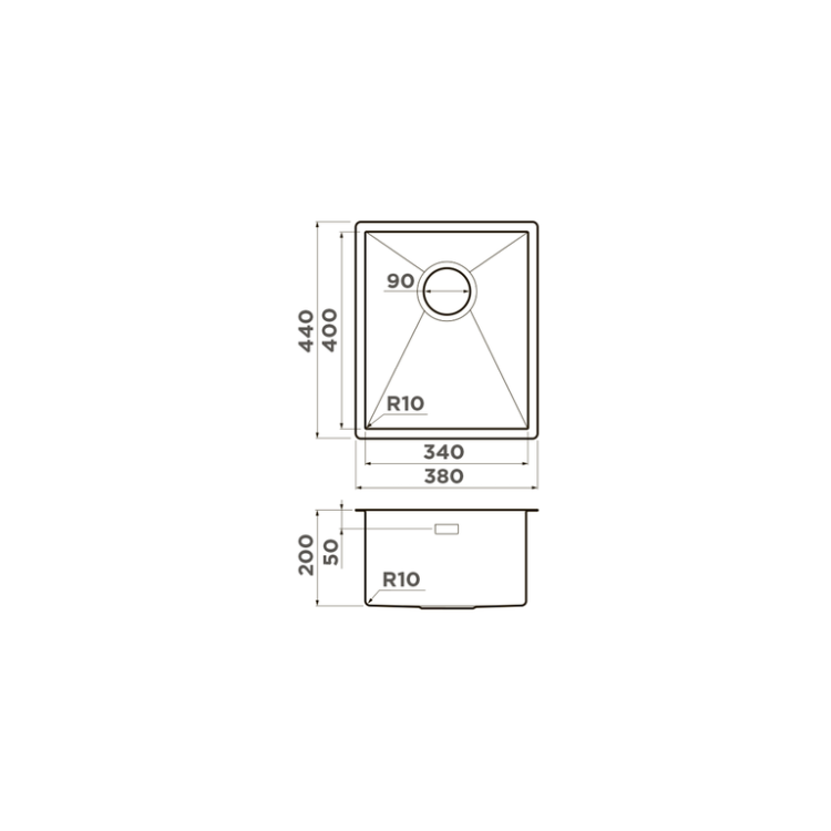 Omoikiri Taki 38-U/IF-GB нерж.сталь/графит мойка