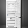 Smeg FAB38RBL5 отдельностоящий двухдверный холодильник черный