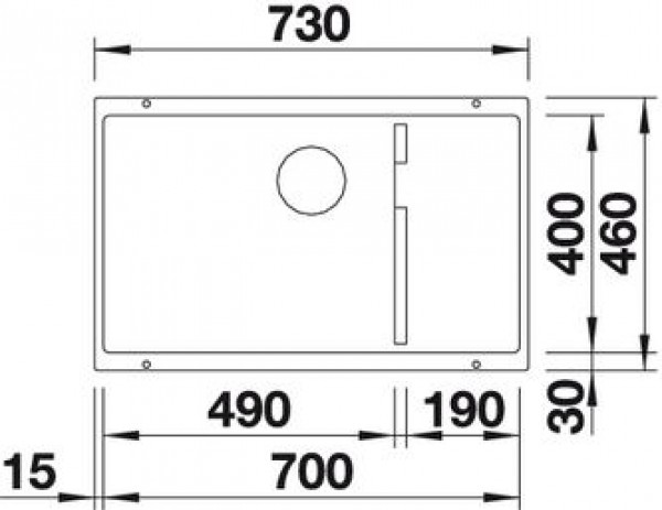 Blanco SUBLINE 700-U Level (518397) серый беж мойка