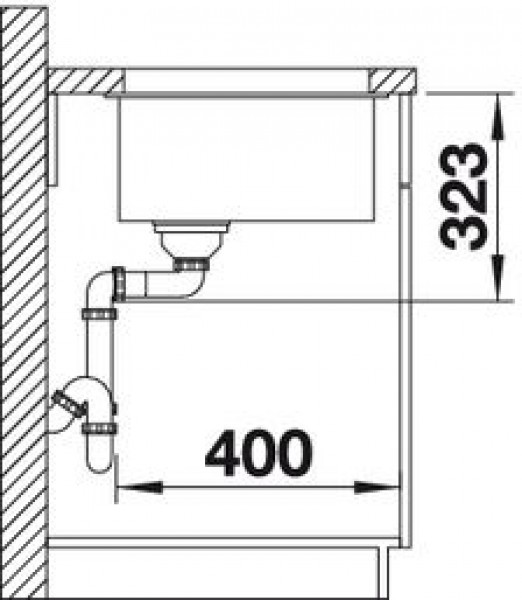 Blanco SUBLINE 700-U Level (518397) серый беж мойка