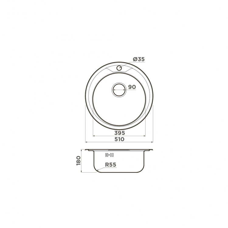 Omoikiri ASIDA 51-1-IN нерж.сталь/нержавеющая сталь мойка