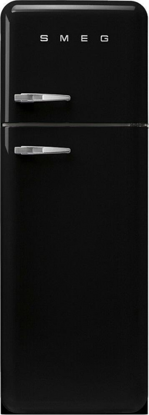 Smeg FAB30RBL5 отдельностоящий двухдверный холодильник стиль 50-х годов 60 см черный