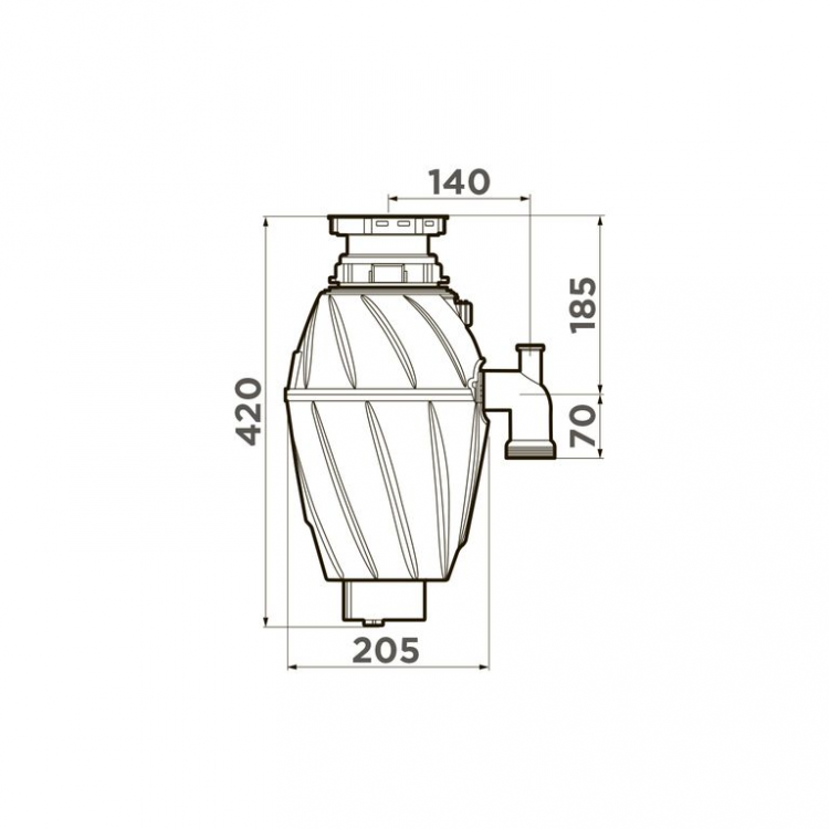 Omoikiri Nagare 1000 измельчитель пищевых отходов