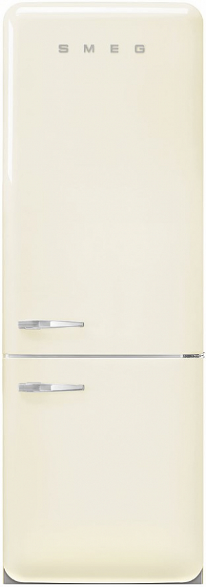 Smeg FAB38RCR5 отдельностоящий двухдверный холодильник кремовый