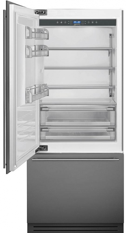 Smeg RI96LSI встраиваемый холодильник с морозильником No-Frost 90 см