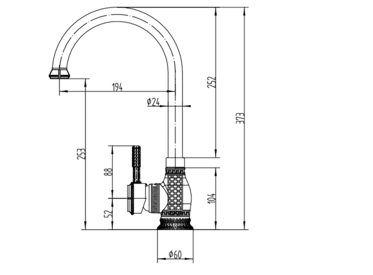 Zorg A 206K-BR смеситель