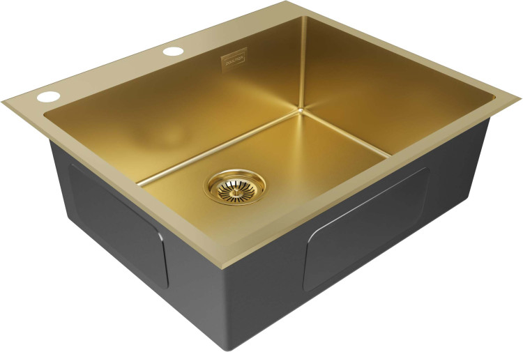 Paulmark KRONER-EDGE 59 брашированное золото мойка