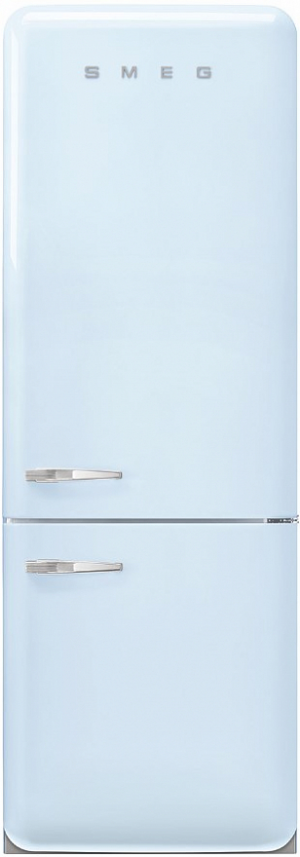 Smeg FAB38RPB5 отдельностоящий двухдверный холодильник пастельный голубой