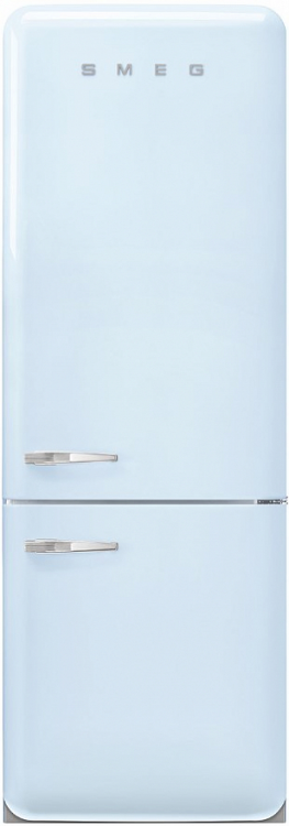 Smeg FAB38RPB5 отдельностоящий двухдверный холодильник пастельный голубой