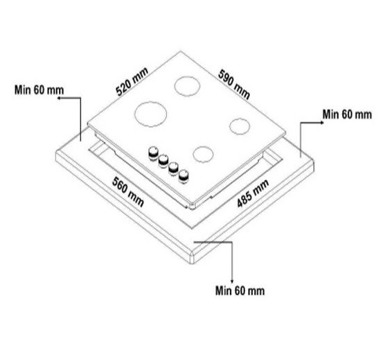 Zigmund & Shtain M 21.6 B газовая варочная поверхность
