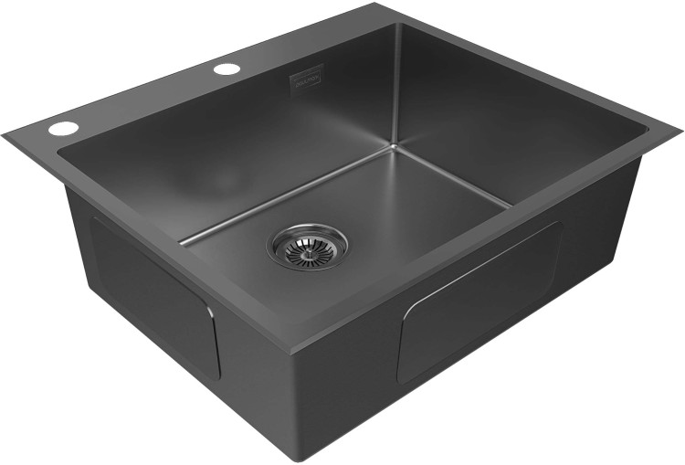 Paulmark KRONER-EDGE 59 вороненая сталь мойка