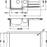 Alveus FS LINE MAXIM 10-SAT 985X505 1+1/2 кухонная мойка