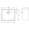Alveus VARIANT MONARCH-P 10 GOLD 480X400X180 кухонная мойка