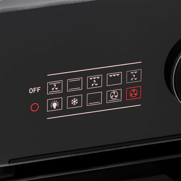 Krona steel NERO max 60 BL/BL электрический духовой шкаф