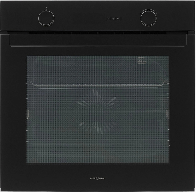 Krona steel NERO max 60 BL/BL электрический духовой шкаф