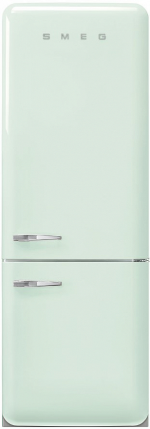 Smeg FAB38RPG5 отдельностоящий двухдверный холодильник пастельный зеленый